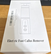 Electric Callus Remover White w/ Charge Cable  Replacement Roller Heads