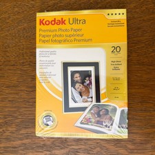 KODAK Ultra Premium Photo Paper 5x7 High Gloss 20 Sheets Each Lot of 2 Sealed
