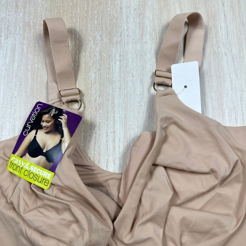 Reggiseno Curvation Nudo Chiusura Frontale Regolabile Morbido Casual Tutti i Giorni 44DDD Nuovo con etichette - Foto 3 di 11