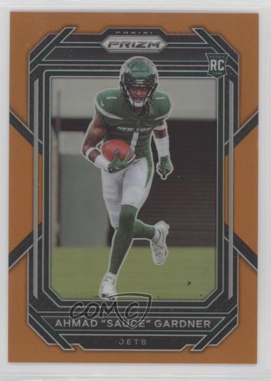 2022 Panini Prizm Rookies Orange 169/249 Ahmad Sauce Gardner #341 Rookie RC