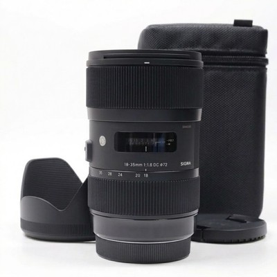 Sigma 18-35mm f/1.8 DC HSM Art Lens + Hood+Sigma Bag (For Canon EF)