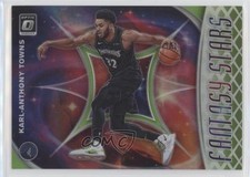 2019 Donruss Optic Fantasy Stars Lime Green Prizm 91/149 Karl-Anthony Towns 0s9x