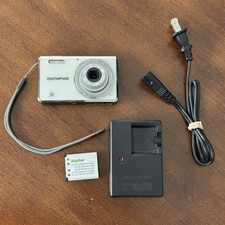   Olympus FE-4000 White Y2K CCD Digicam 12MP 2009 - TESTED / EXC  