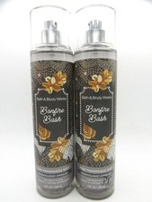 BATH  BODY WORKS BONFIRE BASH FRAGRANCE MIST 8 FL OZ LOT OF 2 PCS 