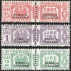 Italian Somalia 1931 Postal parcels center strap above 2nd type No. 6