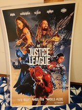 Justice League 2017 Movie Poster (11"x17in) With SIGNATURES!