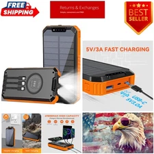 49800mAh Solar Wireless Charger Power Bank - Fast Charging & Multiple Devices