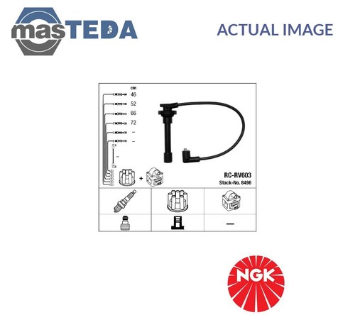 8496 IGNITION CABLE SET LEADS KIT NGK FOR HONDA CIVIC IV,CONCERTO,ACCORD IV