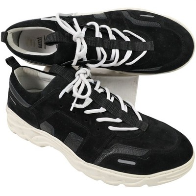 AMI Alexandre Mattiussi Running Lucky 9 Suede Trainers Mens  display picture 3