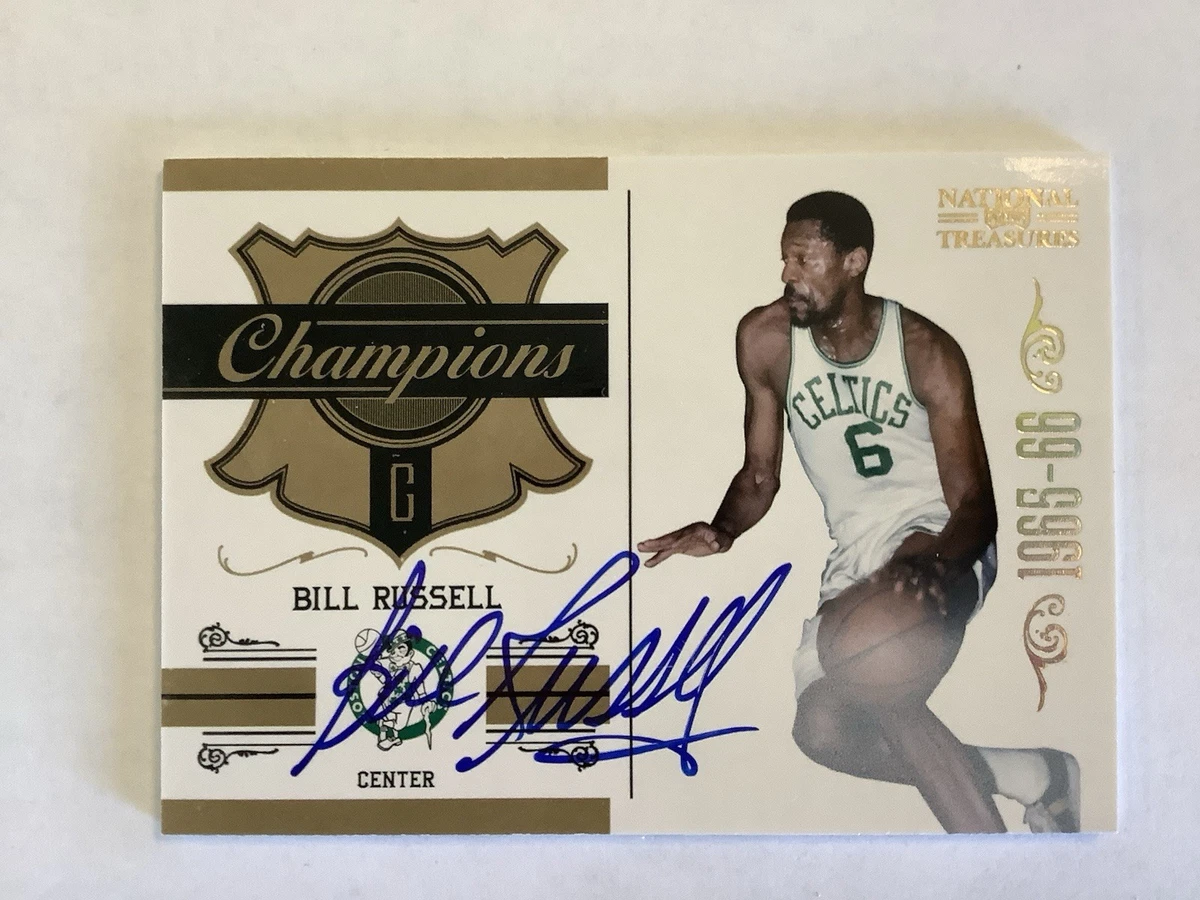 Panini Bill Russell Basketball Autographed Sports Trading Cards