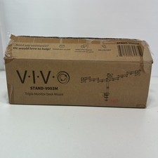 VIVO Triple Monitor Adjustable Mount Articulating Stand for 3 Screens up to 24"