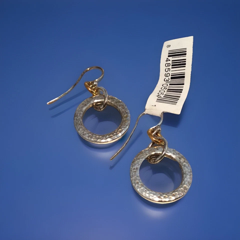 PENDIENTES PEQUEÑOS CÓNICOS GURHAN CHAPADOS EN ORO AMARILLO DE 24K Y PLATA DE LEY NUEVOS CON ETIQUETAS Foto 3 de 4