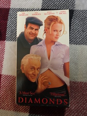 Diamonds VHS Kirk Douglas Dan Aykroyd Jenny McCarthy Lauren Bacall Buy 2 Get 1