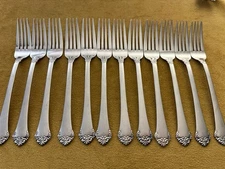 (12) Dinner Forks Oneida PRINCETON 18/10 Stainless China