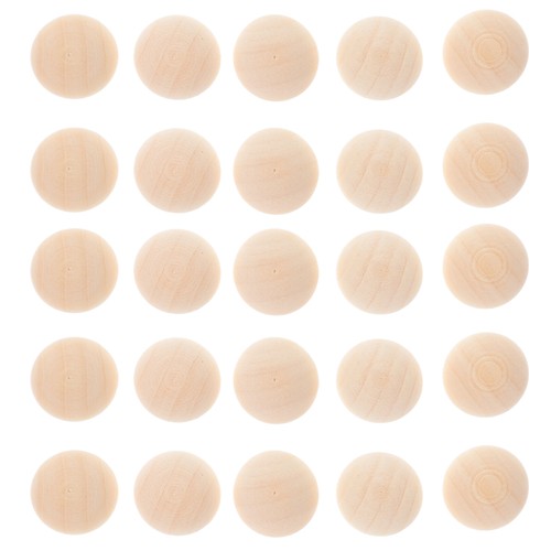 100 Pcs Nose Crafts Semi-ball Toys Office Half Circle Balls Wooden Halves - Picture 2 of 12