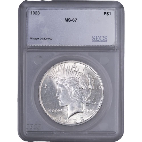 1923 $1 Peace Silver Dollar ~ Uncirculated
