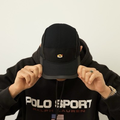 Vintage Nike Tn AW84 Schwarz Aerobill Reflective Cap One Size Y2K  Atmungsaktiv