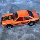 Hot Wheels 1979 Hot Ones Turbo Mustang Cobra Orange Blackwall Vintage Mattel HK