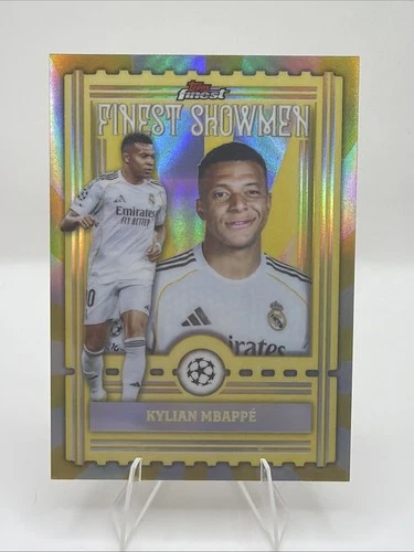 2025-26 Topps Finest UEFA CC KYLIAN MBAPPE Finest Showmen #FS-10