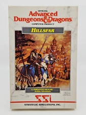 IBM PC Computer Boxed Video Game Disk - SSi AD&D Hillsfar - Complete Working