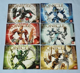 Lego Bionicle GLATORIAN LEGENDS (8984-8989) Complete + Canisters & Instructions