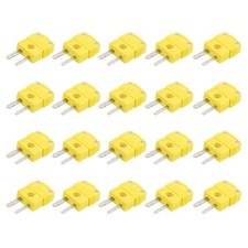 20 x K Type Thermocouple Wire Connectors Male Plug High Temperature 220 C 428 F 