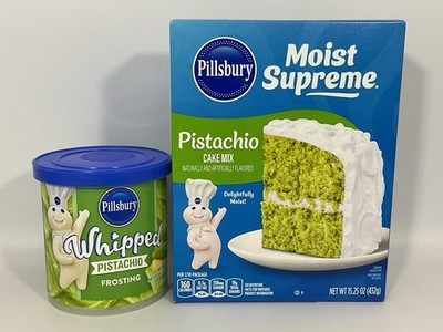 Pillsbury Pistachio Cake Mix  & Whipped Frosting Limited Edition Exp. 2027