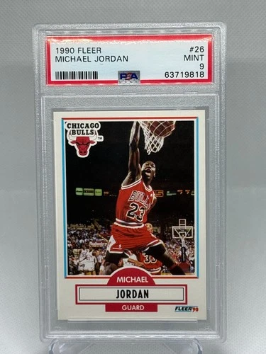 1990 FLEER BASKETBALL MICHAEL JORDAN #26 PSA 9