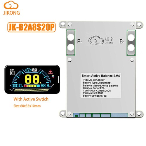 JK Smart BMS 4S-24S 40-200A LiFePo4 Li-ion with Active Balancer BT/RS485/LCD lot - Picture 22 of 78