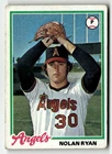 1978 Topps Baseball Card - Nolan Ryan California Angels #400 A