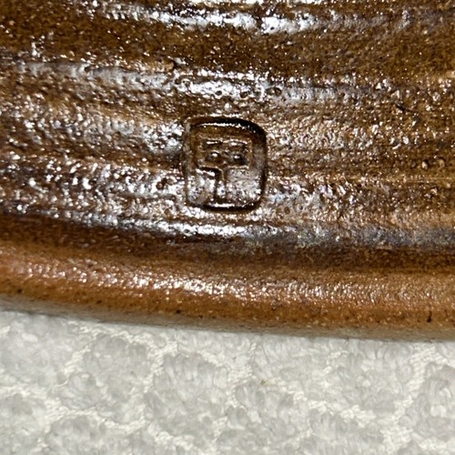 Shigaraki Ware Pottery Round Brown Drip Glaze Cheese Dish with Dome Lid 9.5x5.5 - Picture 16 of 16