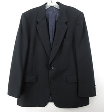 VINTAGE Christian Dior Monsieur Sport Coat Men 42 Blue Navy Blazer Wool Jacket