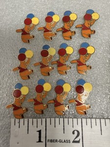 Winnie The Pooh With Balloons Pin Lot Of 12