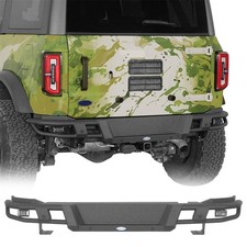 Tubular Rear Bumper For 2021-2026 Ford Bronco W2x 18w Led Spotlights Assembly Tubular Rear Bumper For 2021-2026 Ford Bronco W2x 18w Led Spotlights Assembly