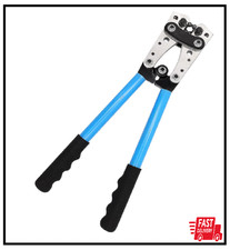 Heavy Duty Crimper 1/0 2 4 8 10 Gauge Hex Crimping Wire Lugs Terminals Tools Big