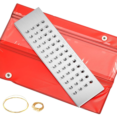 #ad #ad 0.26 4.1Mm Jewelry Wire Drawplate 52 Holes Tungsten Carbide Steel round Draw Pla $58.52