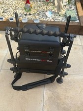 Fishing Seat Box . Cost over £350 when brought .Has Pole Rest