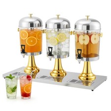 Stainless Steel Beverage Dispenser 6.6 Gal Drink Dispenser Large Drink Dispenser