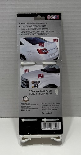 Fanmats 61892 Alabama Crimson Tide Ambassador Car Flags 2PK Mini Auto Flags - Picture 2 of 3
