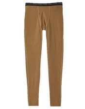 Filson 280G Merino Wool Bottoms XS & S 20067980 Base Layer Rugged Dark Tan Pants