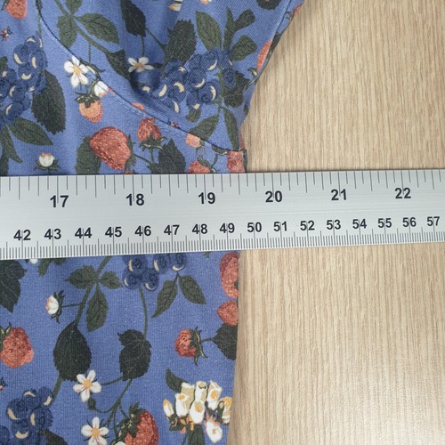Vestido Barbour Para Mujer Reino Unido 12 Azul Everly Floral Fresa Jersey Informal - Imagen 13 de 16