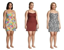 Lands End Sweetheart One Piece Swim Dress Choice of Print Plus Size 20W NWT NIP