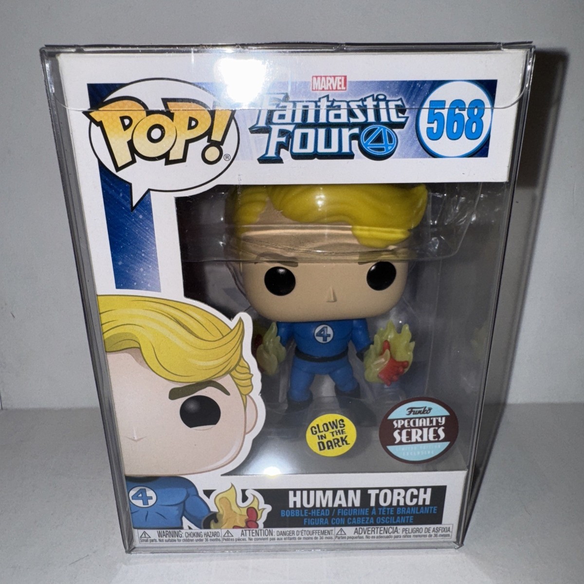 Funko Pop! Marvel Fantastic Four Human Torch #568 (Glow) Specialty