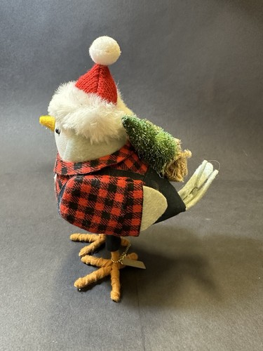 Target Bird Clef Featherly Friends 6" Leñador 2021 Holding Tree Santa Ha - Imagen 2 de 7