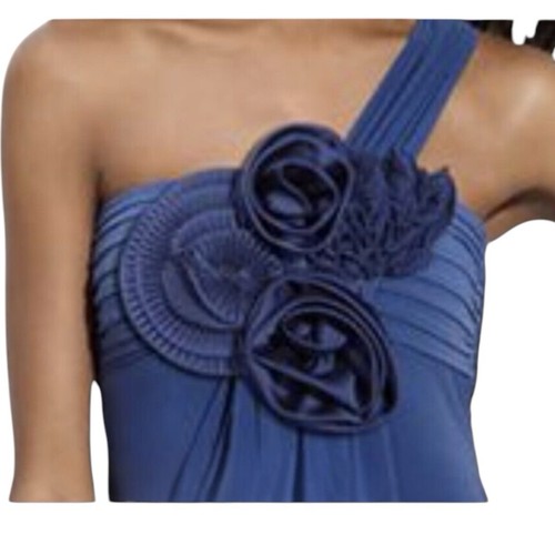 Max and Cleo Rosette One Shoulder Gown (Size 8) Cadet - Picture 3 of 9