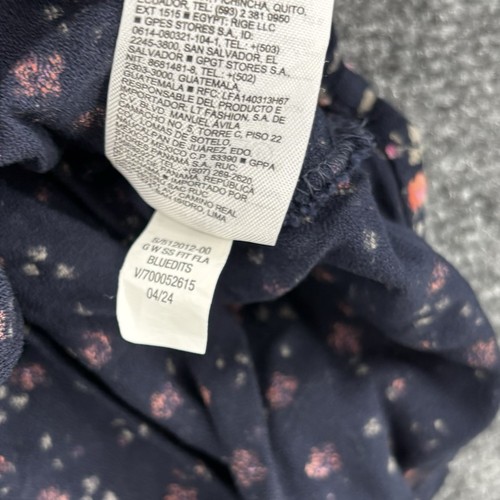 Old Navy Girls XS (5) Short Sleeve Fit & Flair Blue Floral Dress - Picture 7 of 11