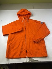 Vintage Tyndale FR Flame Resistant Jacket Blaze Orange Hood Indura Westex
