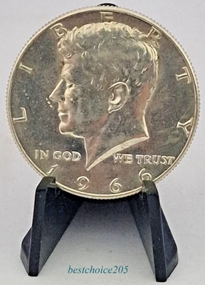 Silver Coin - Half Dollar J.F. Kennedy, Silver Coin 1966 from USA #1 - Bild 1 von 4