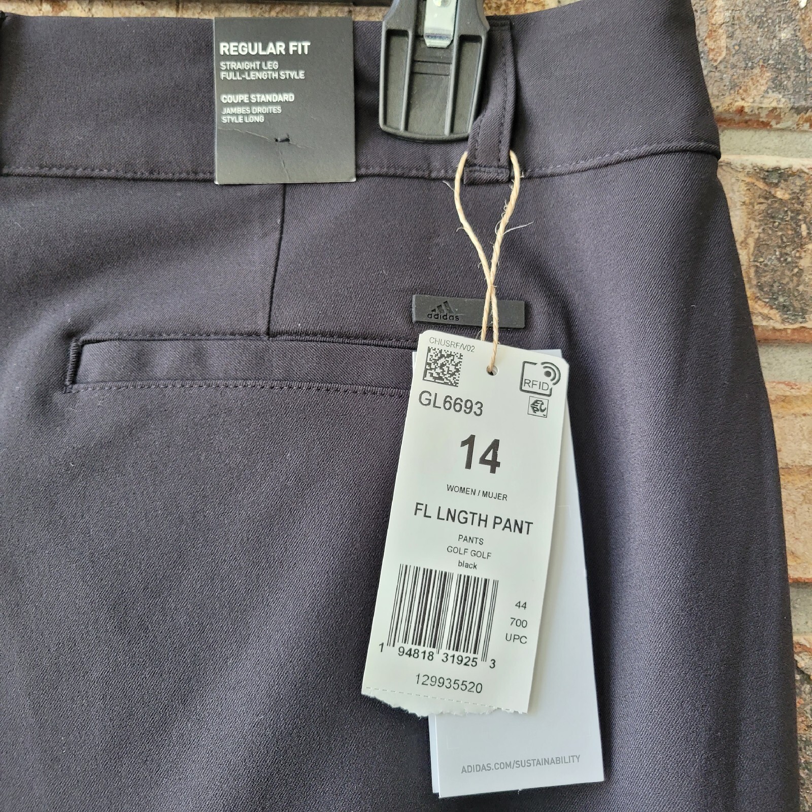 adidas Women's Size 14 Primegreen Black Full Length Golf Pants NEW eBay