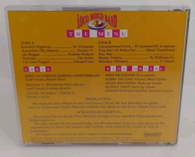 Loco Moco Band - The Menu 1993 Blue water Records Beyond Rare